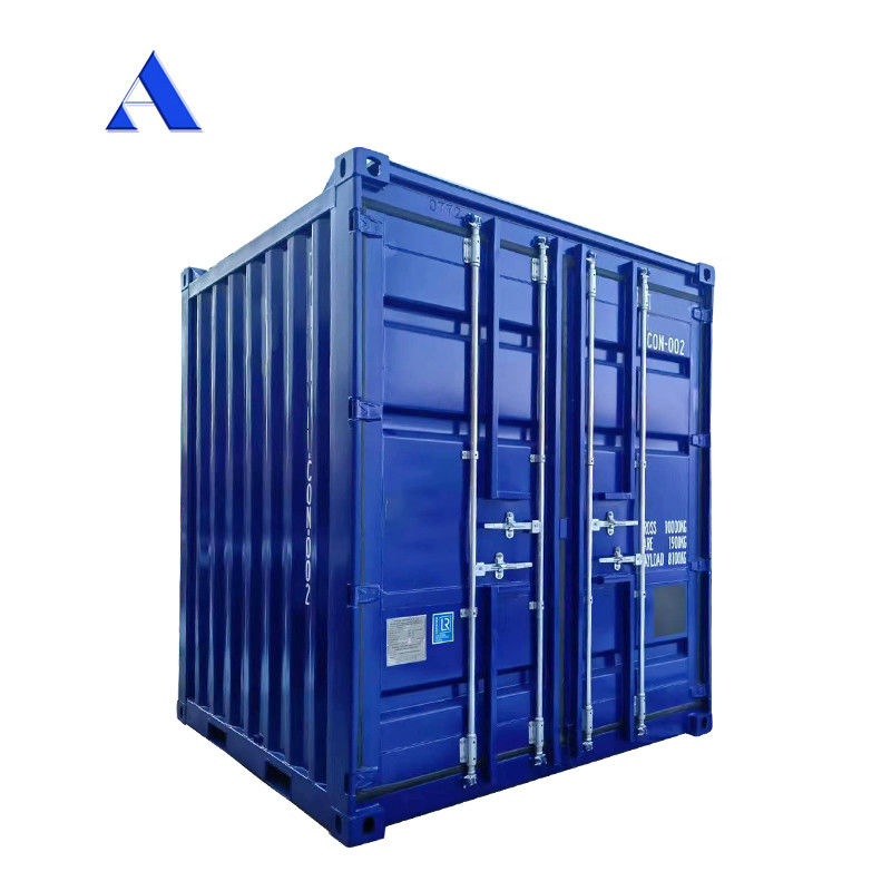 Container de boîte de rangement miniature de 8 pieds avec des dimensions extérieures de 2438 x 2438 x 2896 mm et une charge utile de 8100 kg