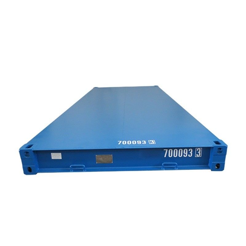 Container d'expédition de plancher en acier de poids lourd de 20 pieds 6058 x 2438 x 323,8 mm Dimensions internes 20 pieds Plateforme de conteneur sec