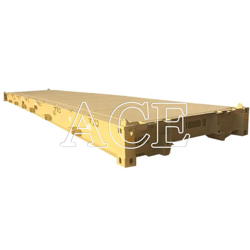 Plateforme de conteneurs en acier sec certifiée CSC de 12 mètres et 40 pieds, de dimensions internes de 12192 x 2438 x 482 mm