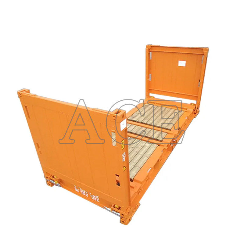 20 pieds 20 pieds 20 rack plat conteneur à rack plat conteneurs maritimes avec poids 2750 kg plancher 28 mm plancher en contreplaqué