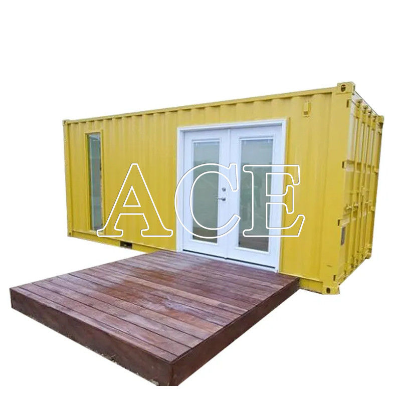 Maison de conteneurs préfabriquée de luxe sur mesure Conception flexible avec fenêtre en aluminium et conteneur d'expédition de 20 pieds