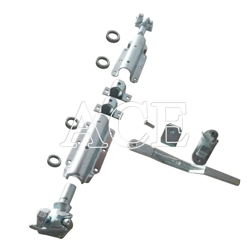 SCW49 Système de verrouillage des engrenages de porte et ensemble de verrouillage de porte pour rails latéraux inférieurs