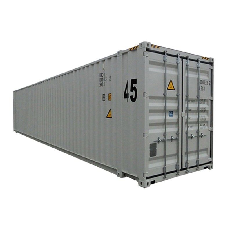 Container HC de 45 pieds de hauteur pour le transport maritime Certificat CSC et construction en acier fort