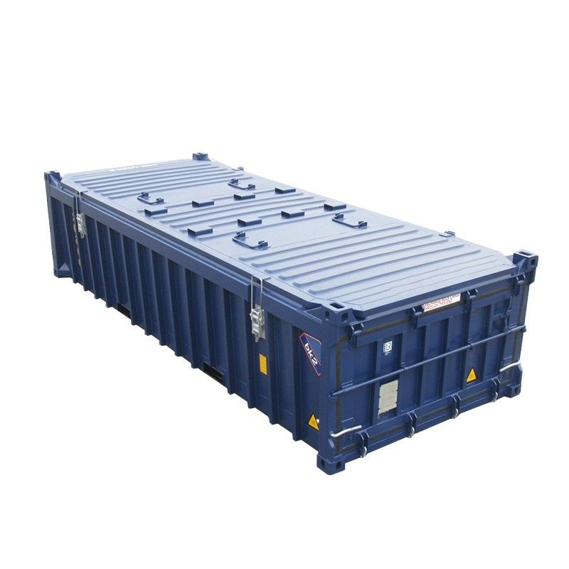Container d'expédition de haute capacité de 20 pieds ouverts à moitié hauteur supérieure avec ouverture dure et plancher en bois ou en acier Capacité 14,5CBM