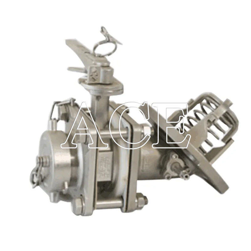 500 mm Manhole 3''BSP SS316 Ventilateur de décharge de fond papillon pour porte-documents en plastique récipient de réservoir ISO