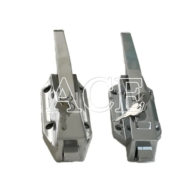 Fermeture de porte de chambre froide en acier inoxydable poli pour une installation facile sur la remorque de conteneur de transport