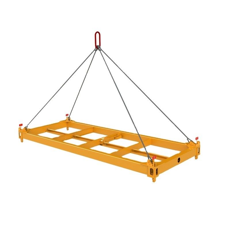 Faisceau de levage semi-automatique de conteneur de 20 pieds pour conteneurs maritimes avec balise et charge utile personnalisable