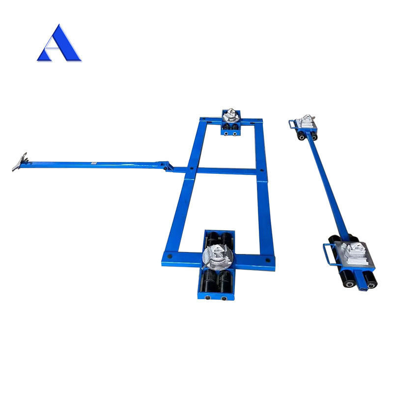 16 tonnes 32 tonnes rouleaux en acier chariot de transport de conteneurs en mouvement Dolly avec structure à trois roues et support OEM personnalisable