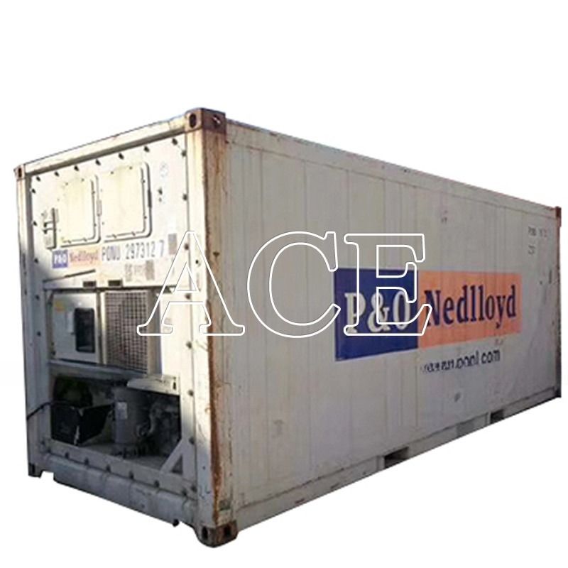 20 pieds congélateur réfrigéré d'occasion moins 18 degrés contenant Reefer à Dubaï Ouverture de porte 2290 x 2246 MM Âge 2004-2008