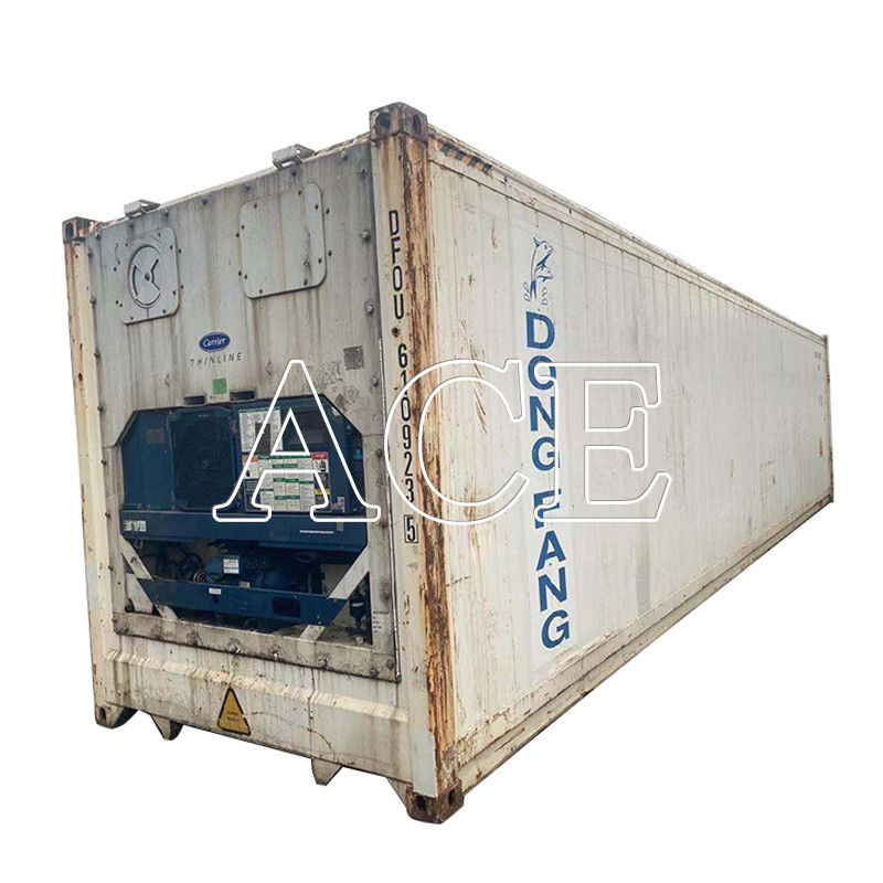 Containers réfrigérateurs de transport de 40 pieds d'occasion Containers réfractaires de 40 pieds avec plancher en forme de T
