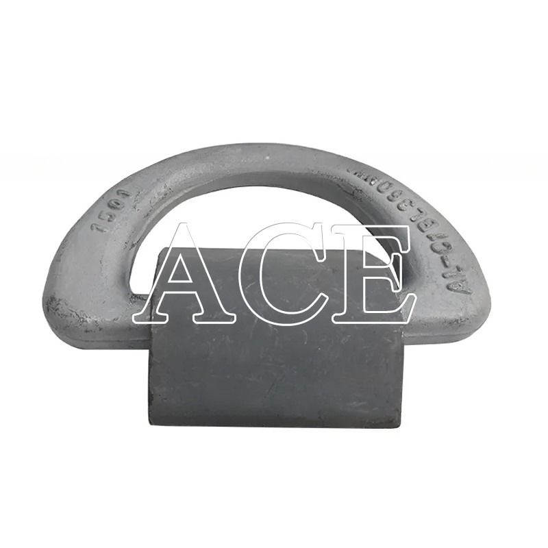 500KN M.B.L GL CCS approuvé 50T conteneur forgé Lashing D anneau avec pince